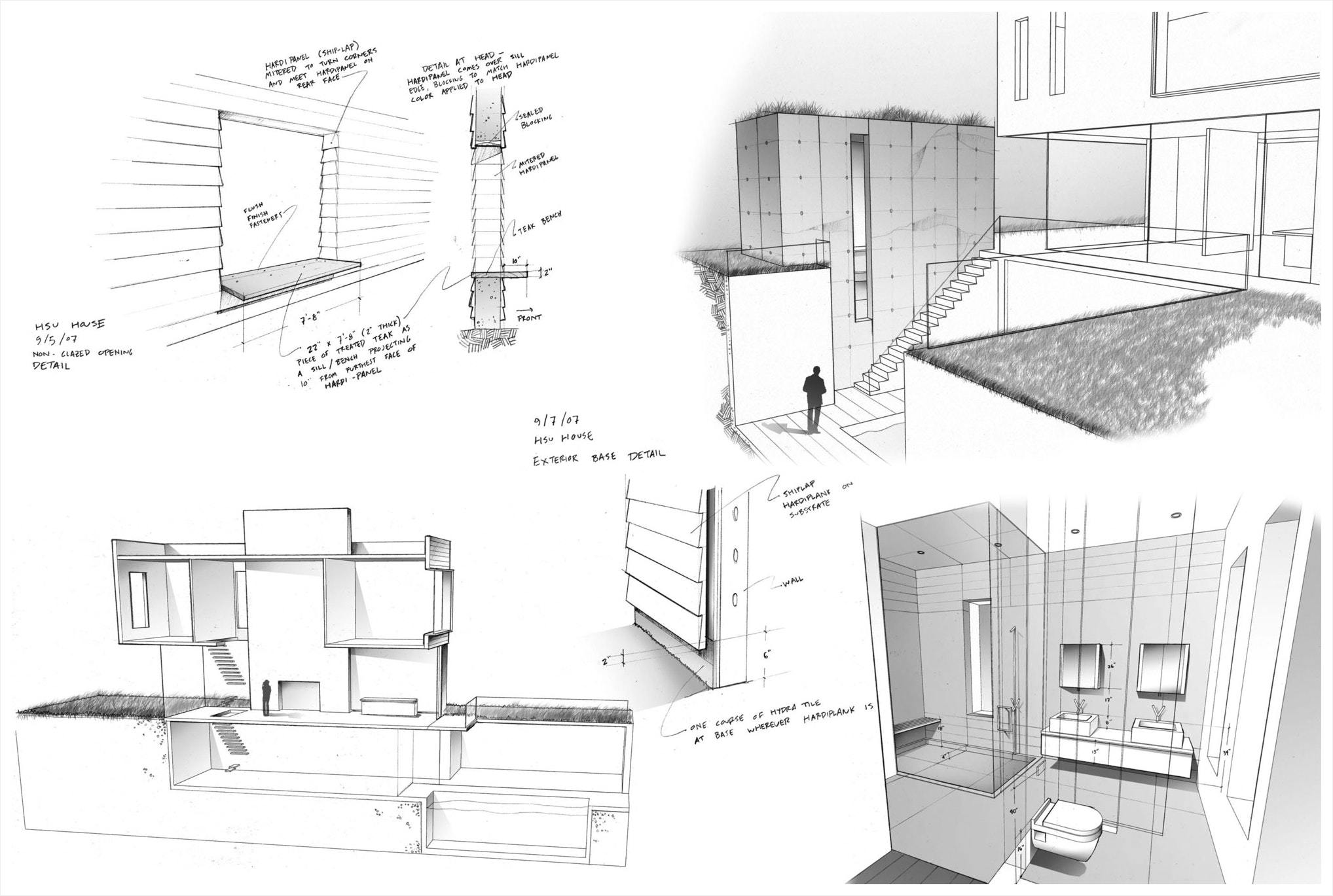 2036x1369 Ideas For The House - Modern Building Drawing