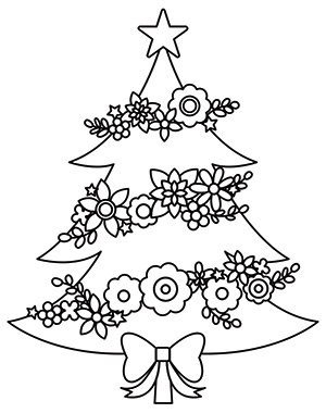 300x380 merry modern christmas tree urban threads unique and awesome - Modern Christmas Tree Drawing