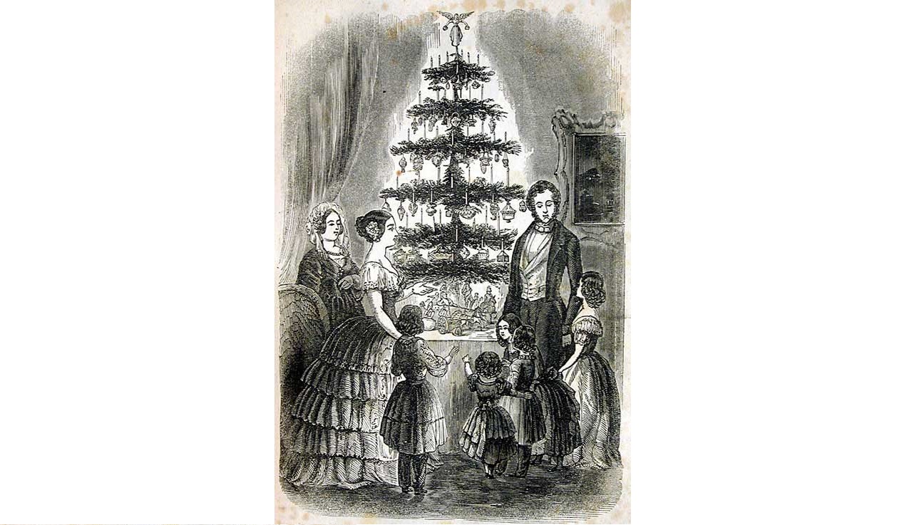 1296x737 The Origin And History Of The Christmas Tree From Paganism - Modern Christmas Tree Drawing
