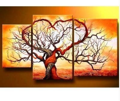 400x337 Modern Abstract Canvas Art Drawing Room Oil Painting Tree - Modern Drawing