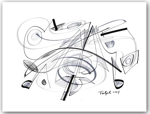 500x382 Modern Drawing - Modern Drawing