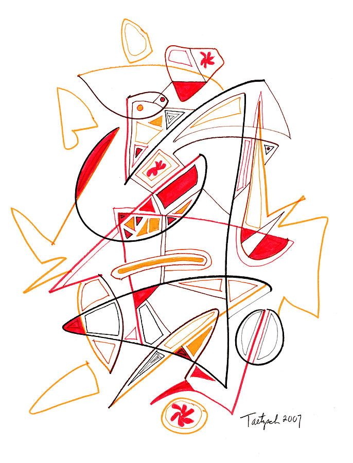 686x900 Modern Drawing Drawing - Modern Drawing