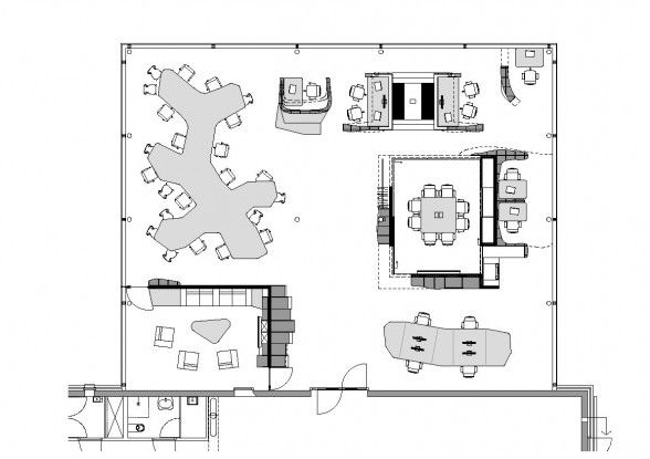 588x415 modern office - Modern Drawing Office Layout Plan