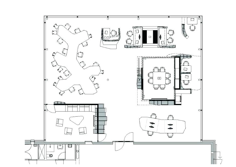 919x650 small office layout examples - Modern Drawing Office Layout Plan