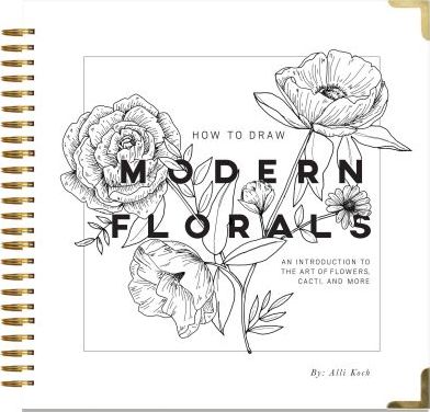 392x376 How To Draw Modern Florals Alli Koch - Modern Flower Drawing