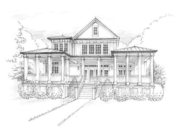 Modern House Drawing