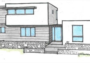 300x210 Modern House Drawing Sketch Pinmariela Cividanis On Mi House - Modern House Drawing