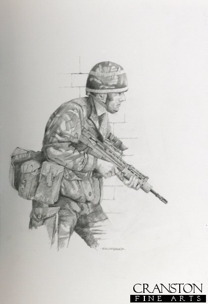 412x600 Drawn Soldier Modern Day - Modern Soldier Drawing