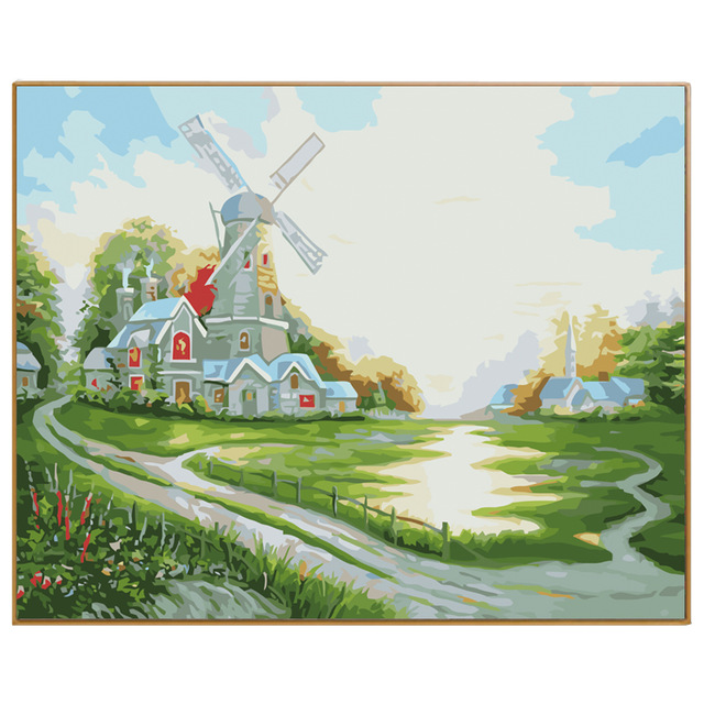 640x640 phkv wall pictures for living room modern landscape windmill diy - Modern Windmill Drawing