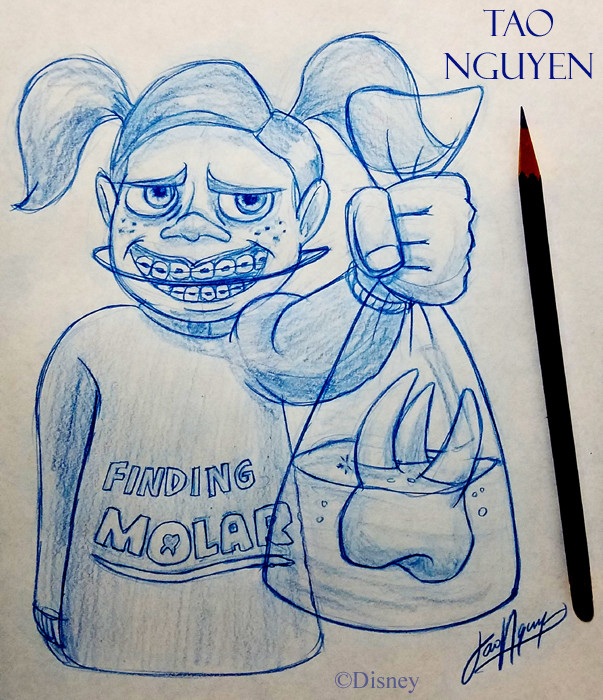 603x700 artstation - Molar Drawing