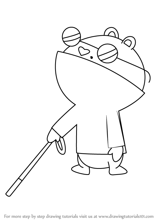 598x844 Learn How To Draw The Mole From Happy Tree Friends - Mole Drawing