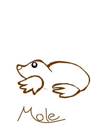 320x419 Mole Drawings - Mole Drawing