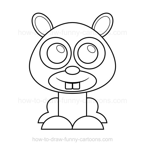 500x508 How To Draw A Mole - Mole Drawing