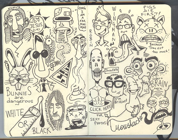 600x473 Moleskine Drawings On Behance - Moleskine Drawing