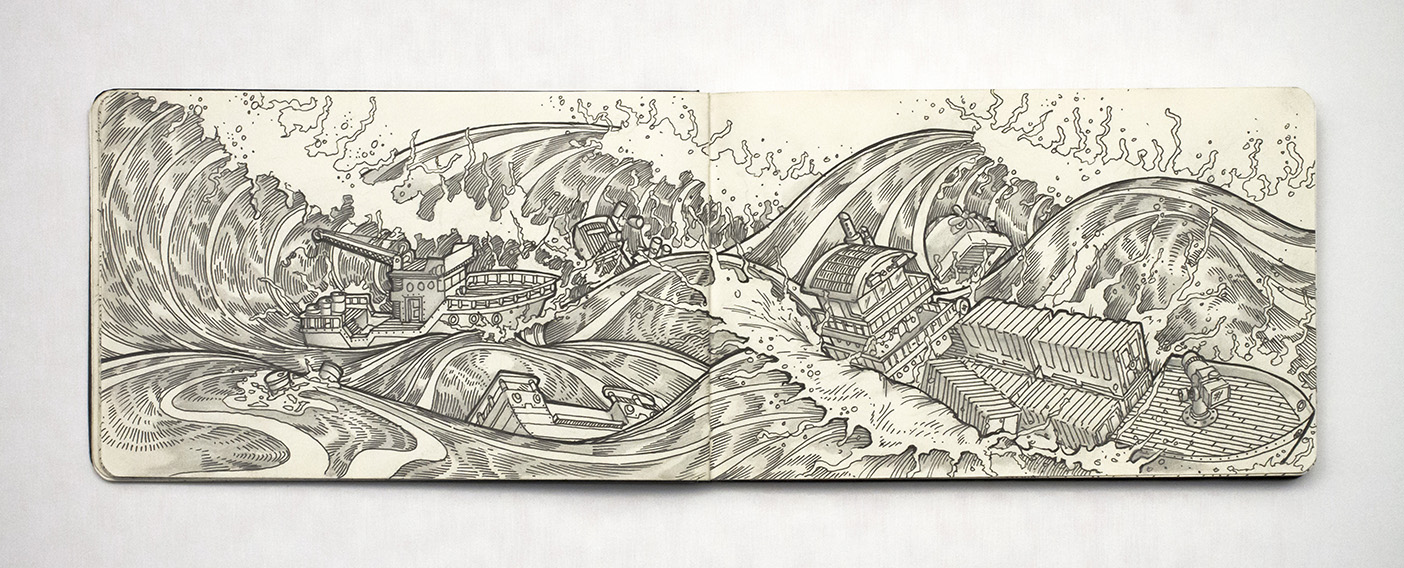 1404x568 My Moleskine Drawings - Moleskine Drawing