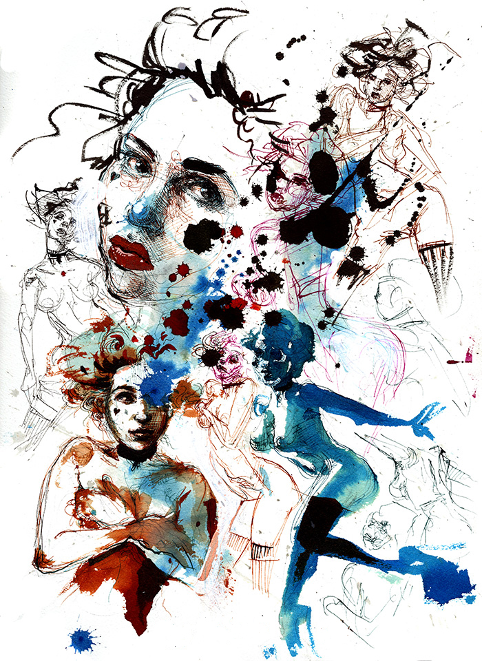 700x960 Drawings Of A Girl - Molly Drawing