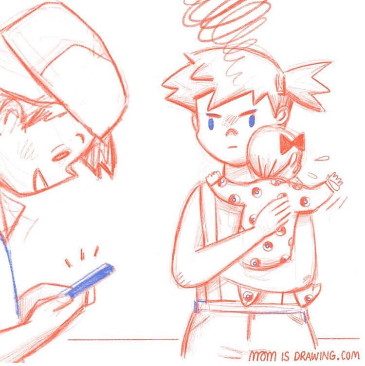 750x752 blog mom is drawing - Mom And Dad Drawing