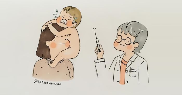 700x368 i illustrate the everyday life with a year old toddler as a stay - Mom Drawing