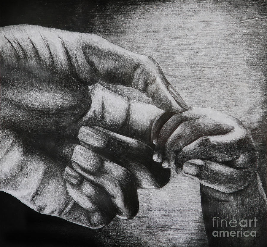 900x835 Mother And Child Drawing - Mom Holding Baby Drawing