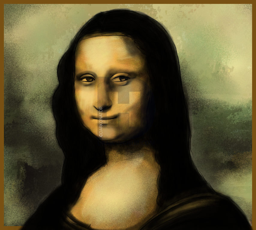 853x768 How To Draw Mona Lisa, Step - Monalisa Drawing