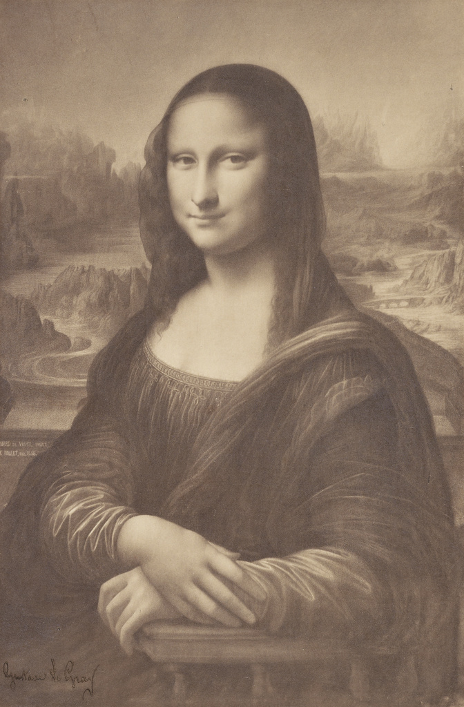 672x1024 Millet's Drawing Of The Mona Lisa - Monalisa Drawing