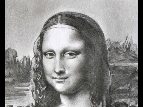 480x360 Mona Lisa Speed Draw - Monalisa Drawing