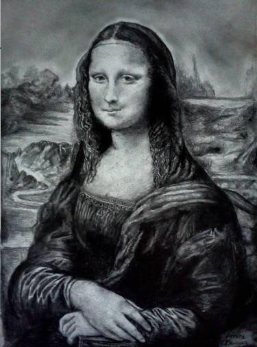 375x506 Mona Lisa Pencil Drawing - Monalisa Drawing