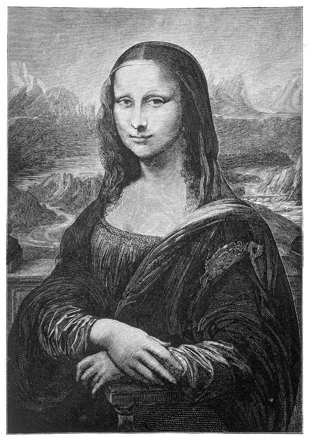 634x900 A Portrait Of The Mona Lisa Drawing - Monalisa Drawing