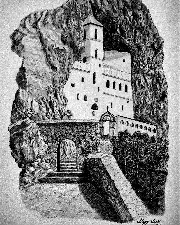 Monastery Drawing at Explore collection of