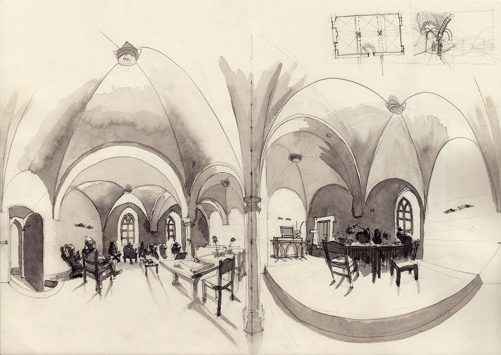 1024x726 Monastery Former Library The Annual Drawing - Monastery Drawing