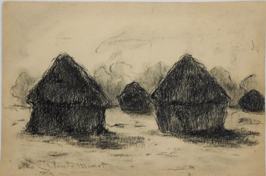 531x352 Claude Monet - Monet Drawings