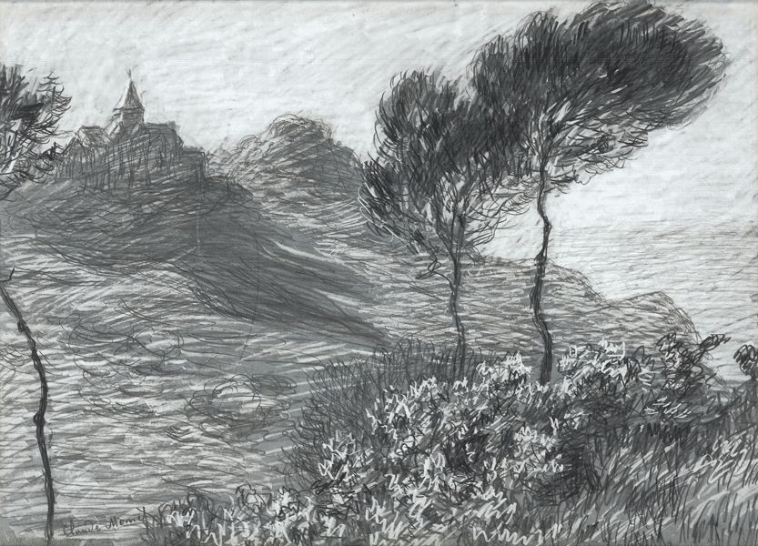 833x600 Claude Monet - Monet Drawings