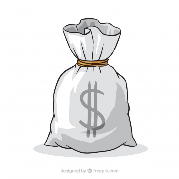 626x626 hand drawn money bag vector free download - Money Bag Drawing
