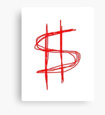 210x230 Dollar Sign Drawing Canvas Prints Redbubble - Money Symbol Drawing