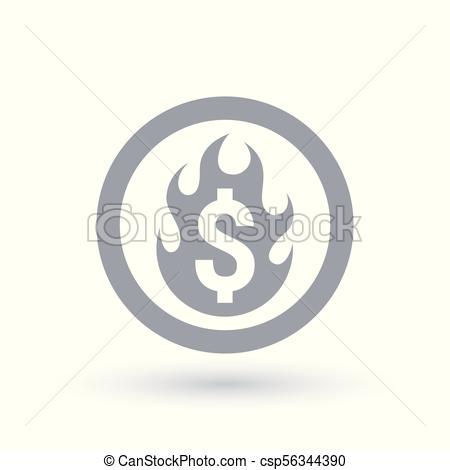 450x470 dollar flame icon burning money symbol dollar flame icon - Money Symbol Drawing