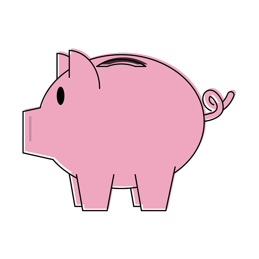 900x900 piggy money savings symbol - Money Symbol Drawing
