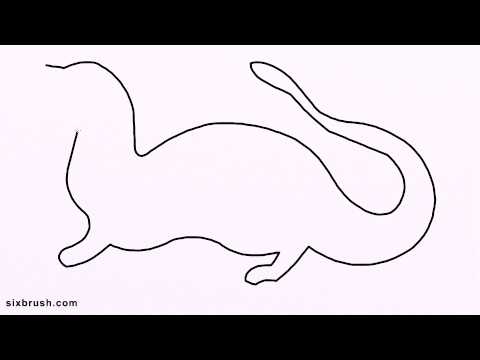 480x360 E How To Draw Mongoose Easy For Beginners Step - Mongoose Drawing