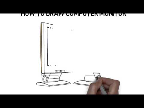480x360 how to draw computer monitor - Monitor Drawing