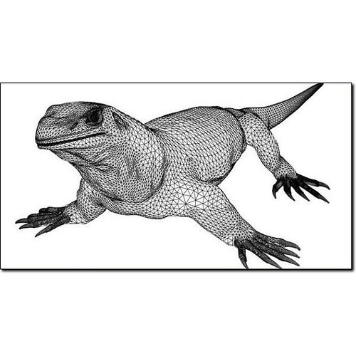 500x500 monitor lizard studio max cgtrader - Monitor Lizard Drawing