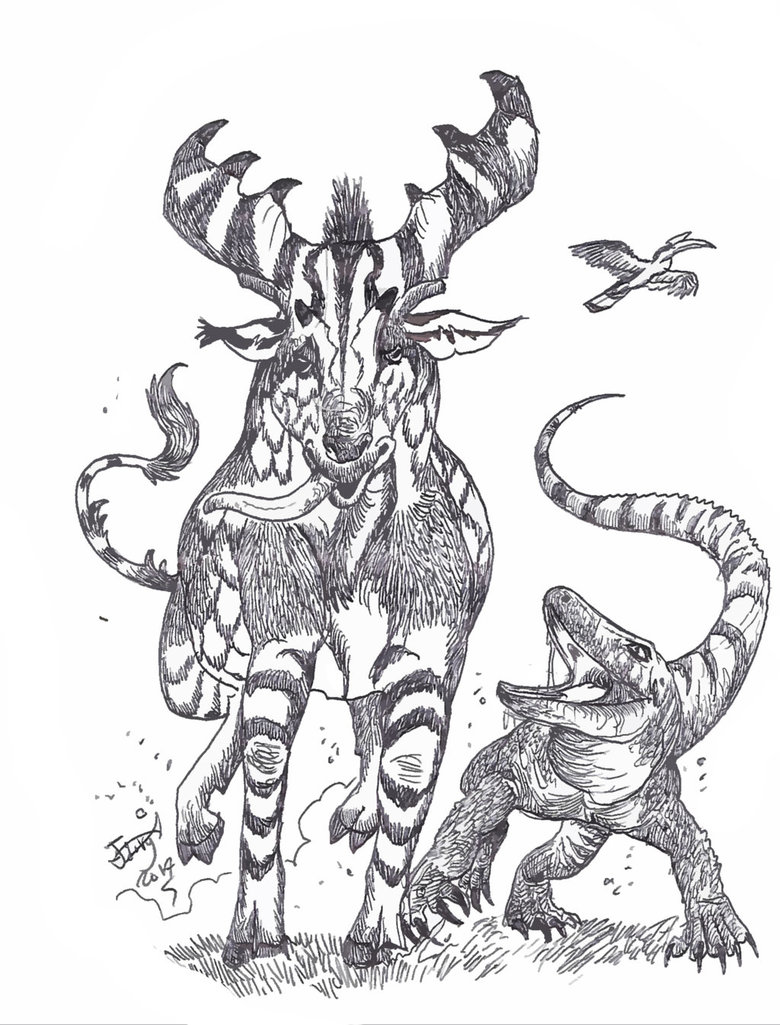 780x1025 varanus sivalensis, a mainland monitor lizard the size of a komodo - Monitor Lizard Drawing