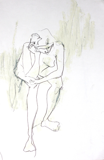 358x550 drawing - Monk Drawing