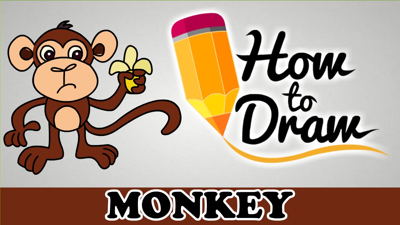 1280x720 How To Draw A Monkey - Monkey Cartoon Drawing