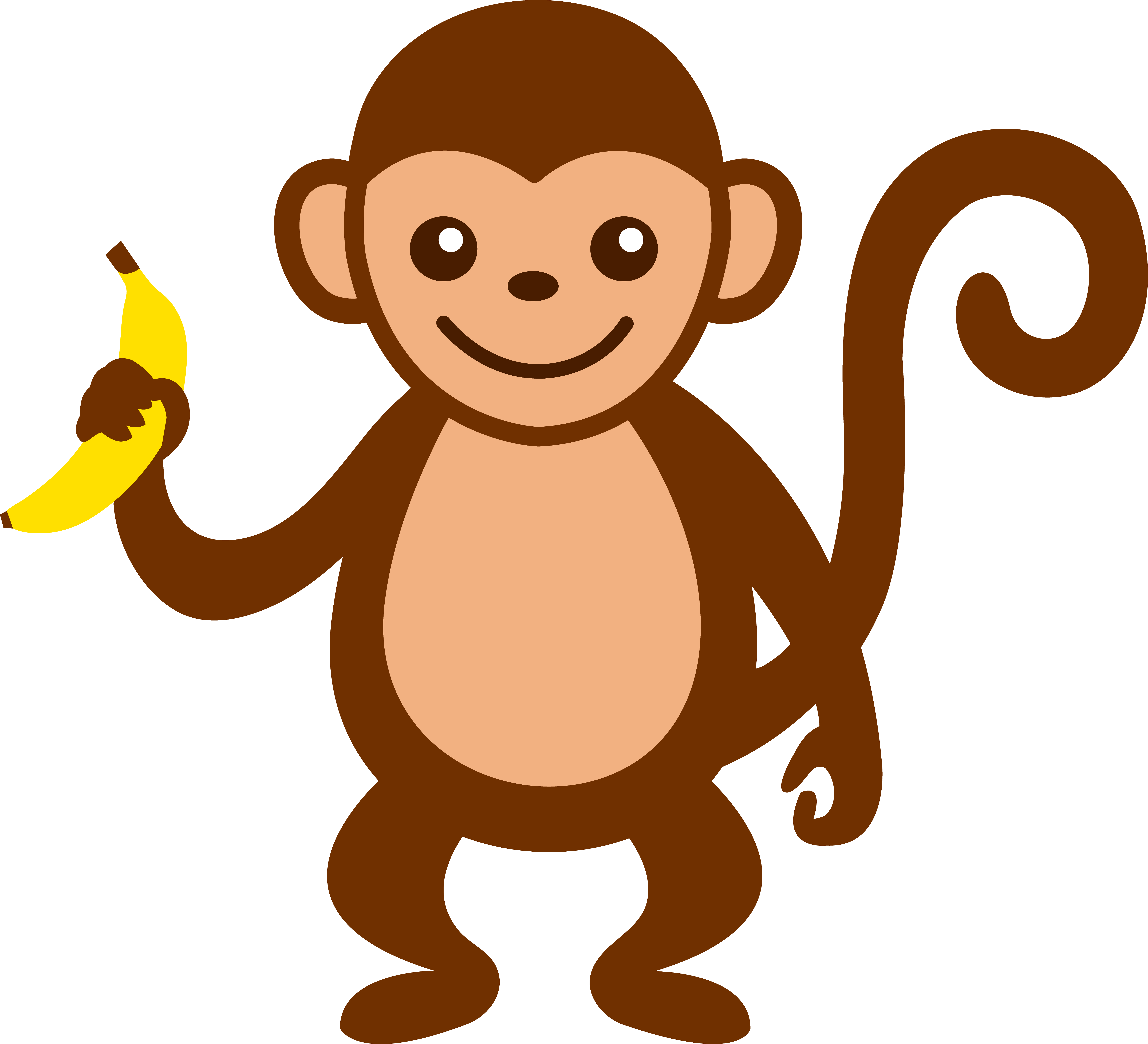 6597x6001 nursery drawing monkey transparent png clipart free download - Monkey Cartoon Drawing