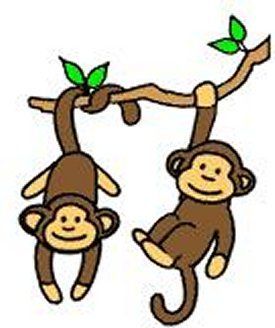275x328 swinging monkey cartoon - Monkey Cartoon Drawing
