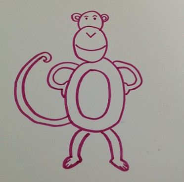 372x367 How To Draw Monkey - Monkey Drawing