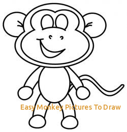 250x260 Easy Monkey Pictures To Draw Cute Easy Monkey Drawings - Monkey Drawing