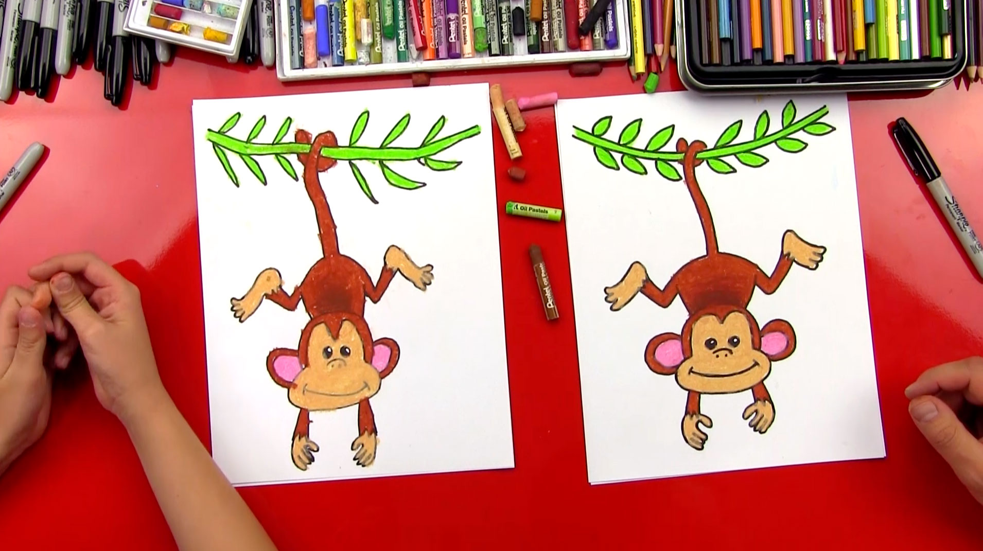 1910x1071 How To Draw A Monkey - Monkey Drawing For Kids