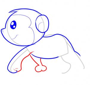 302x284 How To Draw How To Draw A Monkey For Kids - Monkey Drawing For Kids