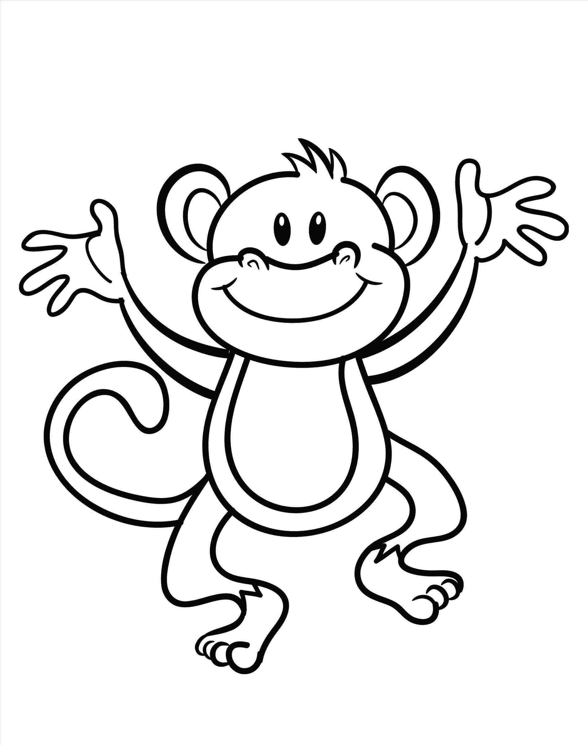 1899x2406 Simple Monkey Drawing For Kids How To Draw A Monkey Drawing - Monkey Drawing For Kids