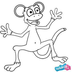 300x299 How To Draw How To Draw A Funny Monkey - Monkey Drawing Images